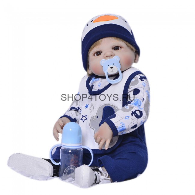 Кукла реборн силиконовый мальчик Трофим