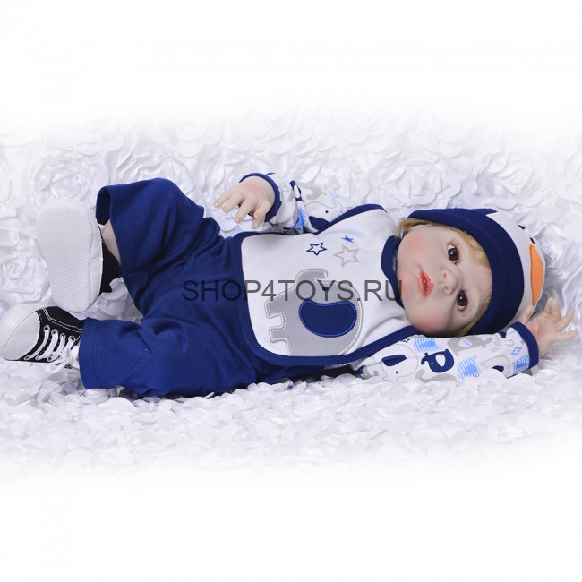 Кукла реборн силиконовый мальчик Трофим