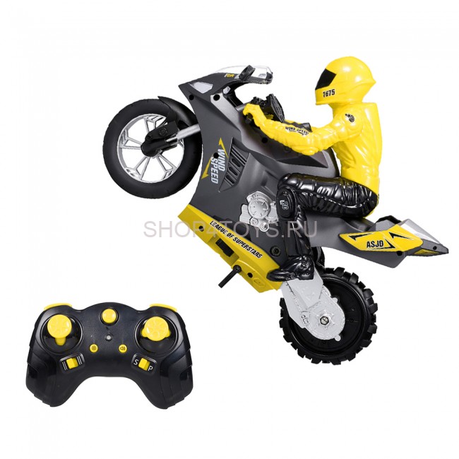 Радиоуправляемый мотоцикл (дрифт, GYRO, 1:6) 2.4G - HC-801-YELLOW Радиоуправляемый мотоцикл (дрифт, GYRO, 1:6) 2.4G - HC-801-YELLOW