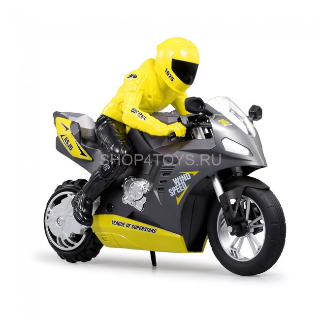 Радиоуправляемый мотоцикл (дрифт, GYRO, 1:6) 2.4G - HC-801-YELLOW Радиоуправляемый мотоцикл (дрифт, GYRO, 1:6) 2.4G - HC-801-YELLOW