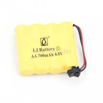 Аккумулятор Ni-Cd 4.8V 700 mAh AA - NICD-48F-700-YP Аккумулятор Ni-Cd 4.8V 700 mAh AA для танков Zegan 1/28