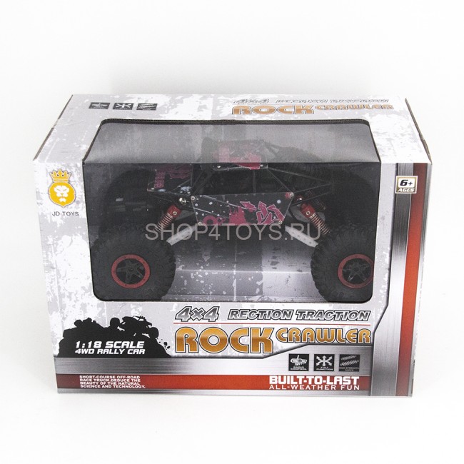 Радиоуправляемый красный Краулер 4WD 1:18 - 699-82 Радиоуправляемый красный Краулер 4WD 1:18 - 699-82
