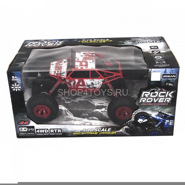 Радиоуправляемый красный краулер Zegan Rock Rover 1:18 2.4G - ZG-C1801-R