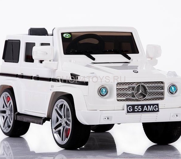 Радиоуправляемый детский электромобиль Мерседес Mercedes Benz G55 White 12V 2.4G - DMD-178-W