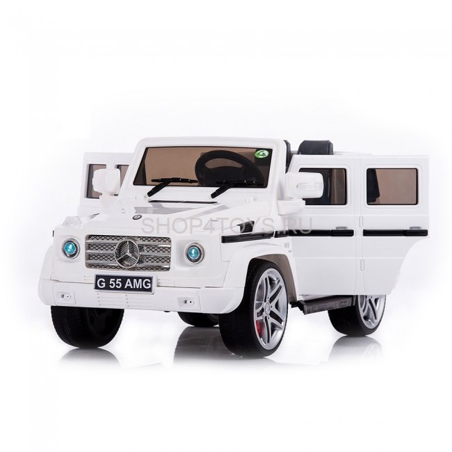 Радиоуправляемый детский электромобиль Мерседес Mercedes Benz G55 White 12V 2.4G - DMD-178-W