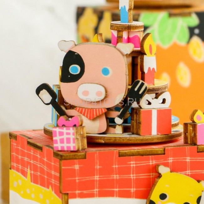 Деревянный 3D конструктор - музыкальная шкатулка Robotime "Sweet heart" - AM309 Деревянный 3D конструктор - музыкальная шкатулка Robotime "Sweet heart" - AM309