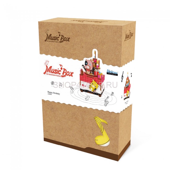 Деревянный 3D конструктор - музыкальная шкатулка Robotime "Sweet heart" - AM309 Деревянный 3D конструктор - музыкальная шкатулка Robotime "Sweet heart" - AM309