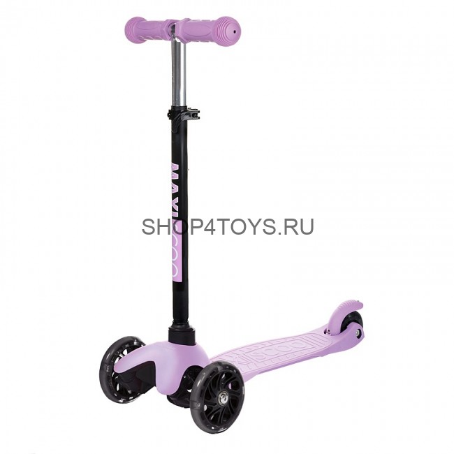 Самокат Maxiscoo Baby Трехколесный Детский со Светящимися Колесами, Лавандовый - MSC-B091804 Самокат Maxiscoo Baby Трехколесный Детский со Светящимися Колесами, Лавандовый - MSC-B091804