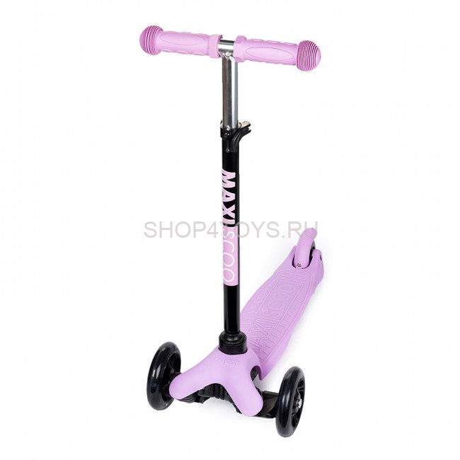 Самокат Maxiscoo Baby Трехколесный Детский со Светящимися Колесами, Лавандовый - MSC-B091804 Самокат Maxiscoo Baby Трехколесный Детский со Светящимися Колесами, Лавандовый - MSC-B091804