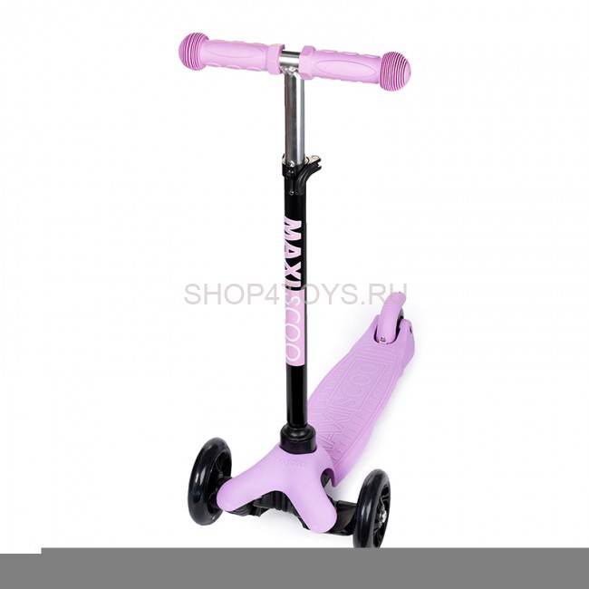 Самокат Maxiscoo Baby Трехколесный Детский со Светящимися Колесами, Лавандовый - MSC-B091804 Самокат Maxiscoo Baby Трехколесный Детский со Светящимися Колесами, Лавандовый - MSC-B091804