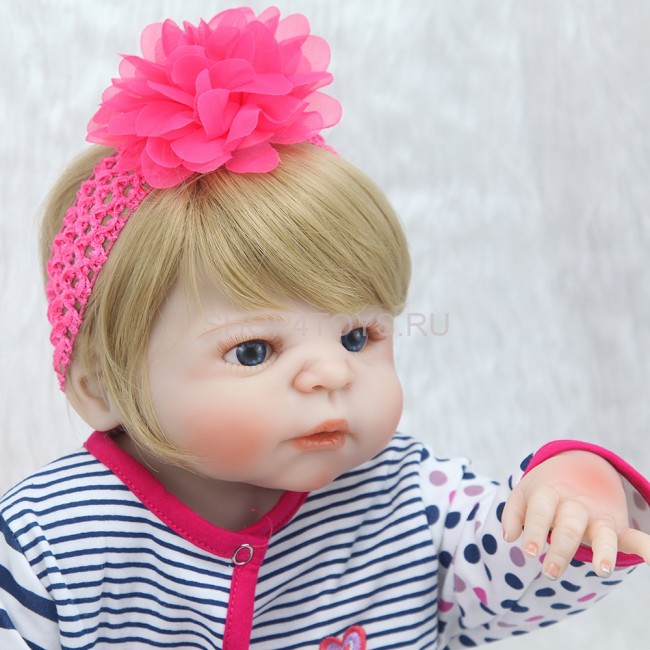 Реборн силиконовая девочка Ника