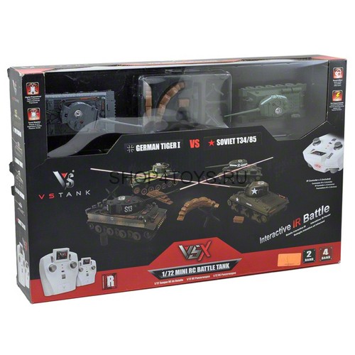 Радиоуправляемый танковый бой VsTank Soviet Т34/85 и Tiger - A03102354