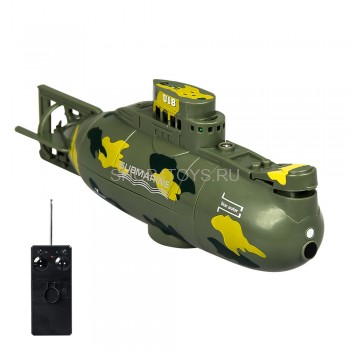 Радиоуправляемая подводная лодка Green Nuclear Submarine - CT-3311M-GREEN В отличии от многих других моделей, погружение происходит за счет закачивания водой балластного резервуара.