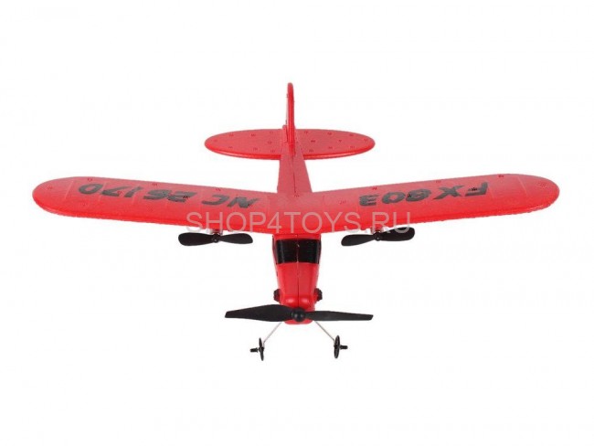 Радиоуправляемый самолет Piper Cub J3 для начинающих 2.4G - FX803-RED