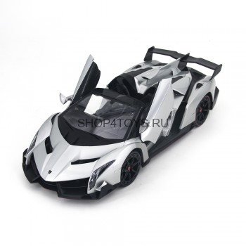 Радиоуправляемая машина MZ Lamborghini Veneno Cabrio Silver 1:14 - MZ-2304J-S Радиоуправляемая машина MZ Lamborghini Veneno Cabrio 1:14 - 2304J-S. У автомобиля открываются двери с пульта управления.