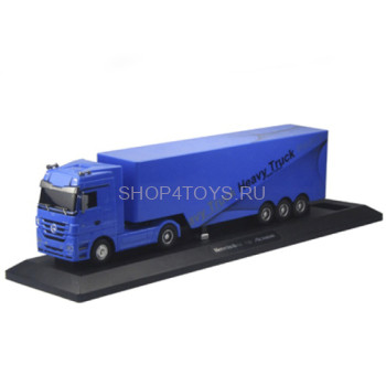 Радиоуправляемый грузовик Mercedes-Benz Actros 1:32 - QY1101-B Радиоуправляемый тягач  Mercedes-Benz с прицепом, который можно пристегивать и отстегивать с пульта
