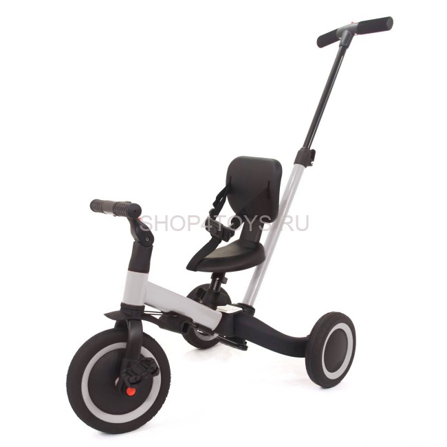Детский беговел-велосипед 4в1 с родительской ручкой, серый - TR007-GREY Детский беговел-велосипед 4в1 с родительской ручкой, серый - TR007-GREY