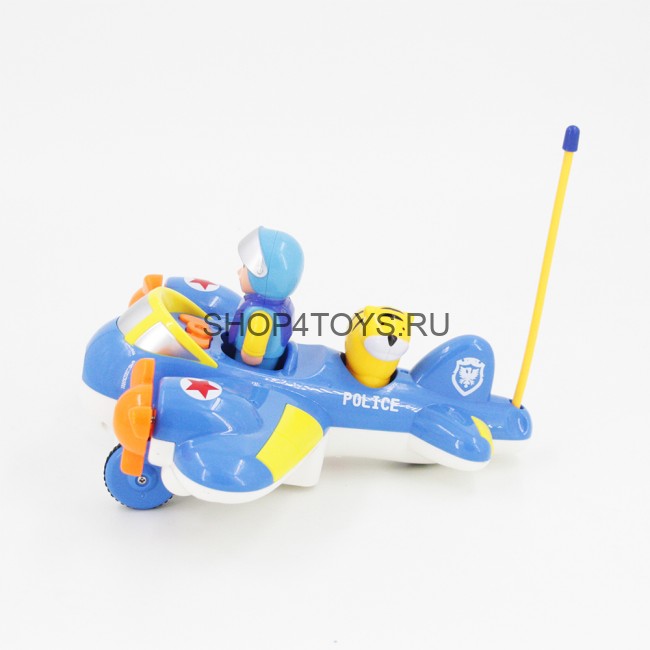 Детский радиоуправляемый синий самолетик Cartoon Airplane - 6609