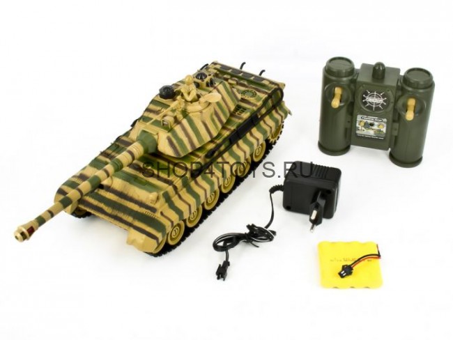Радиоуправляемый танковый бой Русский Т90 и Немецкий KING TIGER 2.4G - ZEG-99821