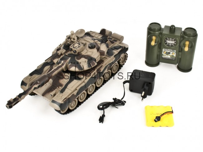 Радиоуправляемый танковый бой Русский Т90 и Немецкий KING TIGER 2.4G - ZEG-99821