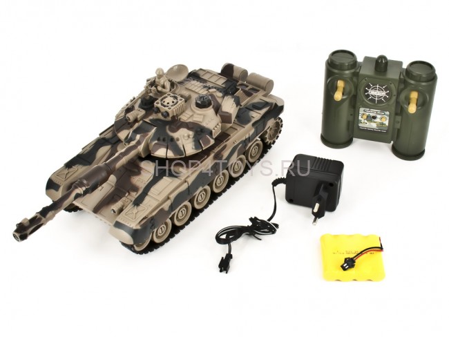 Радиоуправляемый танковый бой Русский Т90 и Немецкий KING TIGER 2.4G - ZEG-99821