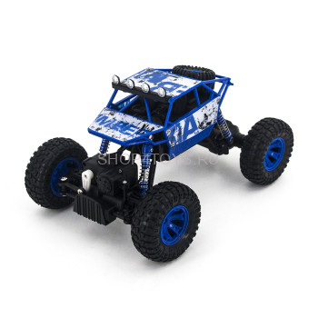 Радиоуправляемый синий краулер Zegan Rock Rover 1:18 2.4G - ZG-C1801 Радиоуправляемая полноприводная машина для трофи. Машина обладает великолепной проходимостью и высоким качеством изготовления.