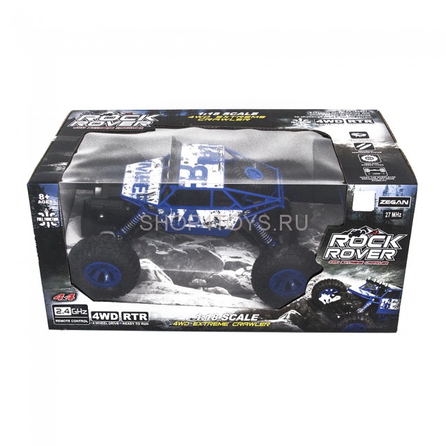 Радиоуправляемый синий краулер Zegan Rock Rover 1:18 2.4G - ZG-C1801 Радиоуправляемый синий краулер Zegan Rock Rover 1:18 2.4G - ZG-C1801