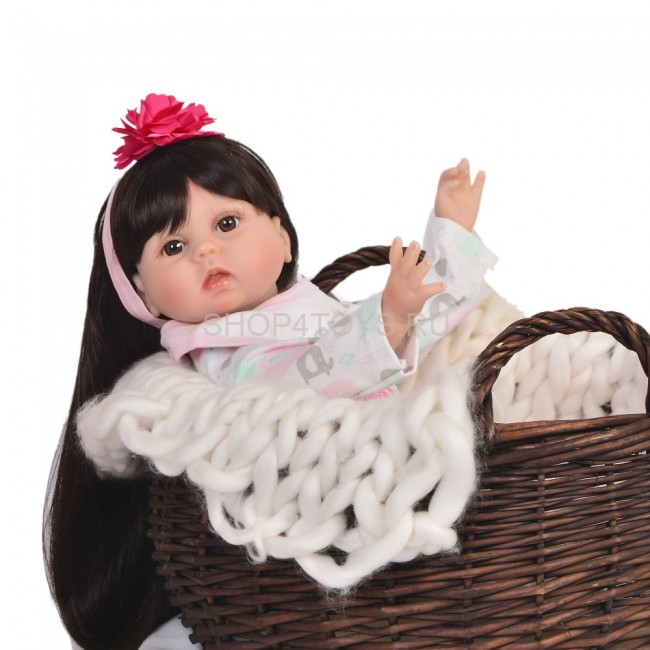 Реборн с длинными волосами Моника