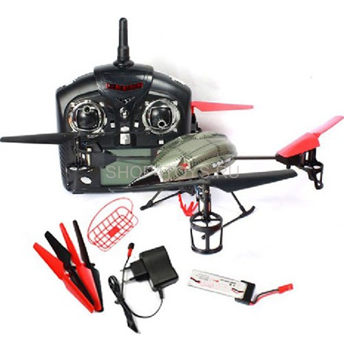 Радиоуправляемый квадрокоптер WL Toys Future Battleship Rescue V999 с подъемным краном - V999HB Радиоуправляемый квадрокоптер WL Toys Future Battleship Rescue V999 с подъемным краном - V999HB