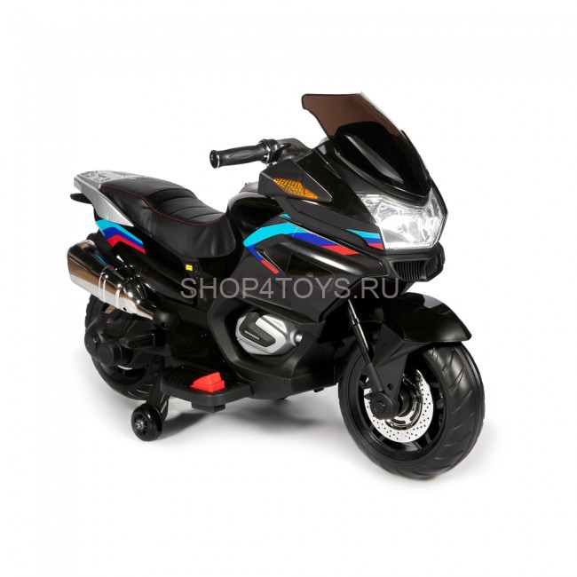 Детский электромотоцикл XMX (черный, EVA, с ручкой газа, 12V) - XMX609-BLACK Детский электромотоцикл XMX (черный, EVA, с ручкой газа, 12V) - XMX609-BLACK