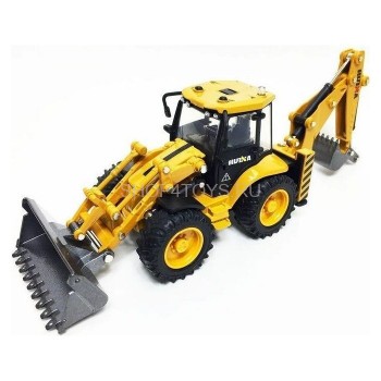 Металлический трактор с ковшом HuiNa Toys 1:50 - HN1704 Металлический трактор с ковшом HuiNa Toys 1:50 - HN1704