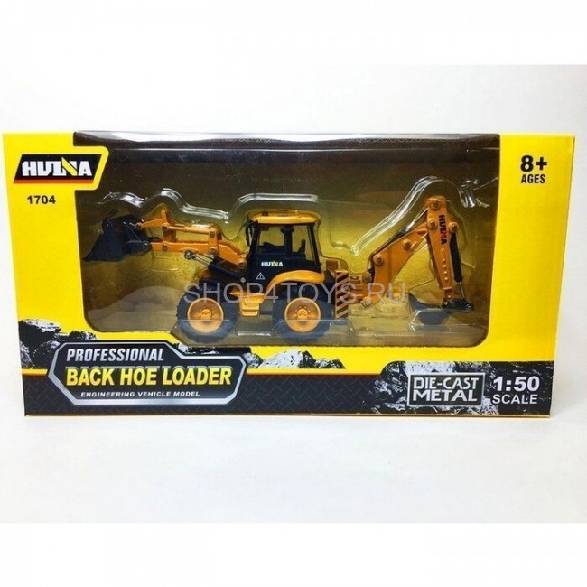 Металлический трактор с ковшом HuiNa Toys 1:50 - HN1704