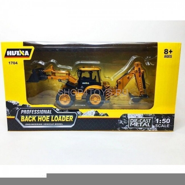Металлический трактор с ковшом HuiNa Toys 1:50 - HN1704