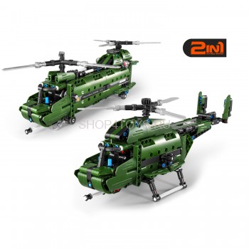 Конструктор военные вертолеты QiHui 335 деталей (2в1 две модели военных вертолетов) - QH6809 Конструктор военные вертолеты QiHui 335 деталей (2в1 две модели военных вертолетов) - QH6809