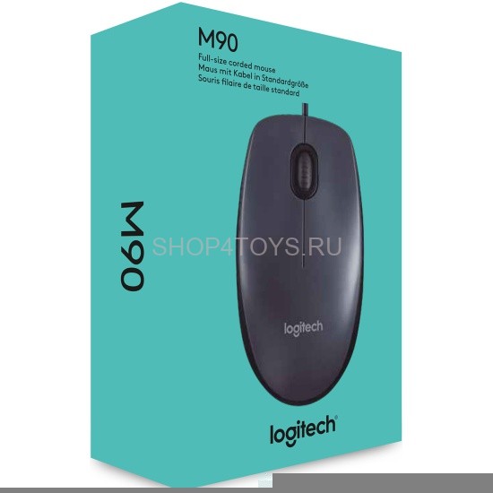 Проводная мышь Logitech M90 Black - 910-001970 Проводная мышь Logitech M90 Black - 910-001970