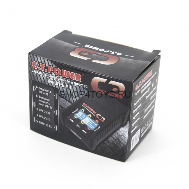 Универсальное зарядное устройство G.T.POWER C3 2A 16W - GTP-C3 Универсальное зарядное устройство G.T.POWER C3 2A 16W - GTP-C3