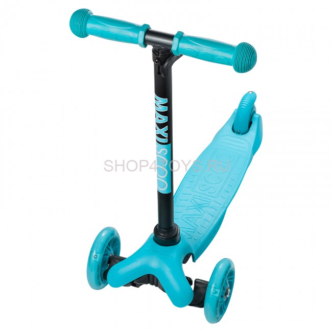 Самокат Maxiscoo Baby Трехколесный Детский со Светящимися Колесами, Голубой - MSC-B101703 Самокат Maxiscoo Baby Трехколесный Детский со Светящимися Колесами, Голубой - MSC-B101703