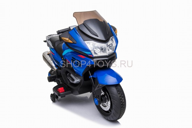 Детский электромотоцикл XMX (синий, EVA, с ручкой газа, 12V) - XMX609-BLUE Детский электромотоцикл XMX (синий, EVA, с ручкой газа, 12V) - XMX609-BLUE