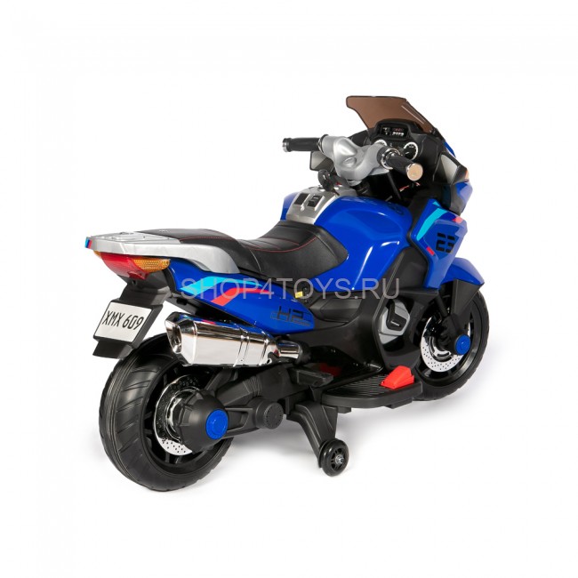 Детский электромотоцикл XMX (синий, EVA, с ручкой газа, 12V) - XMX609-BLUE Детский электромотоцикл XMX (синий, EVA, с ручкой газа, 12V) - XMX609-BLUE