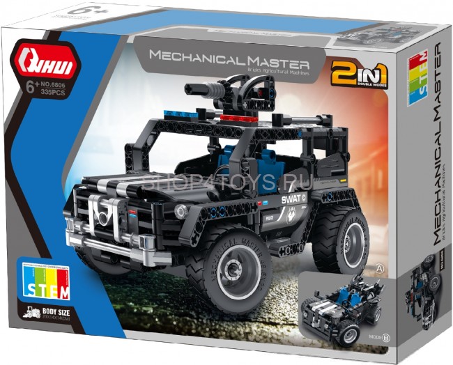 Конструктор военные машины QiHui 391 деталь (2в1 джип и багги) - QH6810 Конструктор военные машины QiHui 391 деталь (2в1 джип и багги) - QH6810