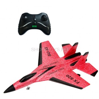 Радиоуправляемый самолет SU-35 для начинающих 2.4G - FX820-RED Радиоуправляемый самолет SU-35 для начинающих 2.4G - FX820-RED