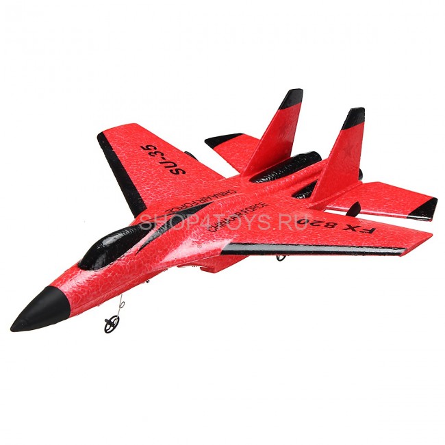 Радиоуправляемый самолет SU-35 для начинающих 2.4G - FX820-RED