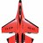 Радиоуправляемый самолет SU-35 для начинающих 2.4G - FX820-RED