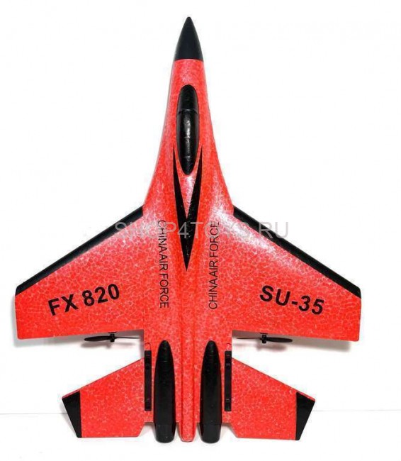 Радиоуправляемый самолет SU-35 для начинающих 2.4G - FX820-RED