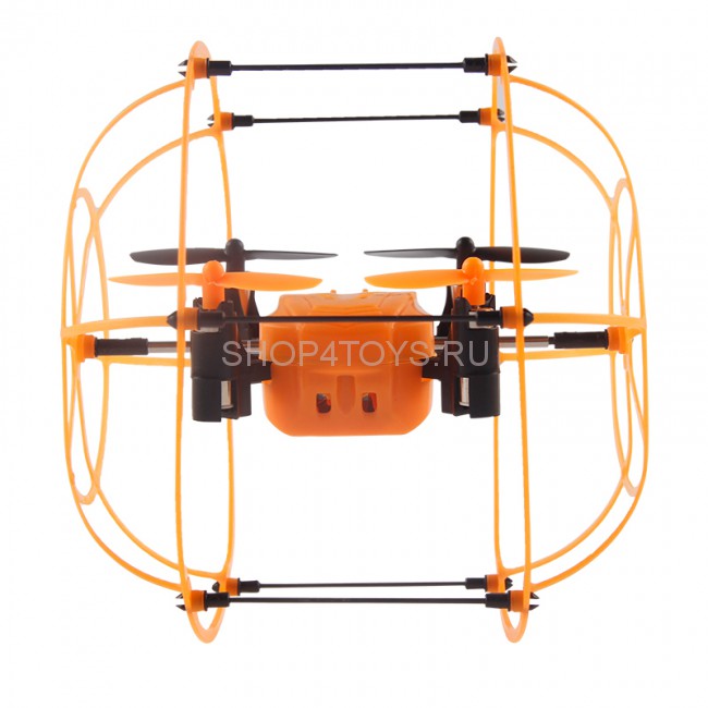 Радиоуправляемый квадрокоптер с защитной сеткой Orange SkyWalker - HM1336
