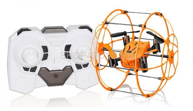 Радиоуправляемый квадрокоптер с защитной сеткой Orange SkyWalker - HM1336