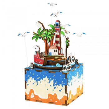 Деревянный 3D конструктор - музыкальная шкатулка Robotime &quot;Vocational Island&quot; - AM407 Деревянный 3D конструктор - музыкальная шкатулка Robotime "Vocational Island" - AM407