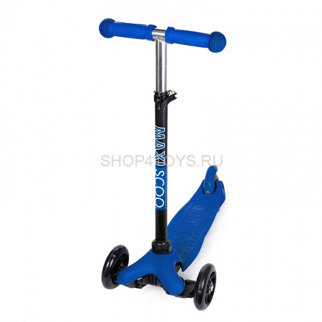 Самокат Maxiscoo Baby Трехколесный Детский со Светящимися Колесами, Темно-синий - MSC-B091803 Самокат Maxiscoo Baby Трехколесный Детский со Светящимися Колесами, Темно-синий - MSC-B091803