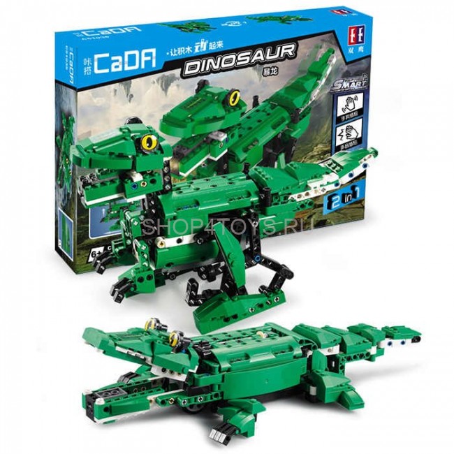 Конструктор CaDA динозавр/крокодил (450 деталей) - C51035W Конструктор CaDA динозавр/крокодил (450 деталей) - C51035W