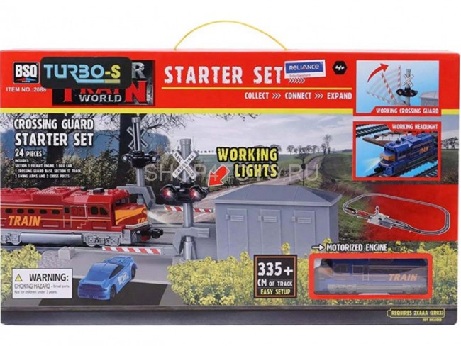 Железная дорога BSQ Железнодорожный переезд, длина полотна 335 см - BSQ-2088 Железная дорога BSQ Железнодорожный переезд, длина полотна 335 см - BSQ-2088